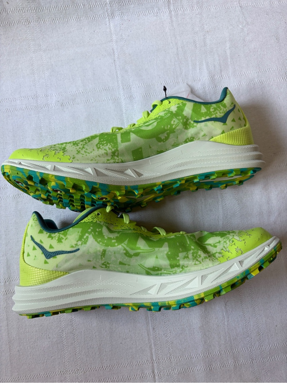 Hoka One One Crescendo XC Green Track Spike Running Shoes Men's Size 9.5 - Picture 7 of 8